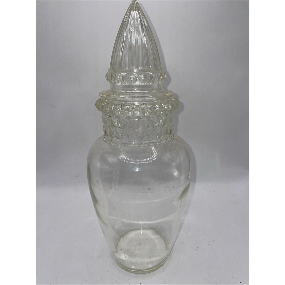 Antique Tiffin Dakota Apothecary Store Display Jar 10” with Stopper See Pics